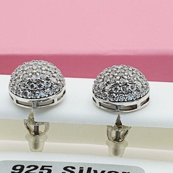 "925 Sterling Silver Cubic Zirconia Earrings, U19254564 - Picture 10 of 11